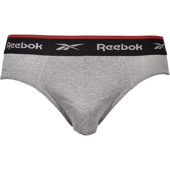 Reebok - "Wiggins" Slips für Herren, Sport (3er-Pack) (Schwarz/Grau meliert/Weiß) - Image 3