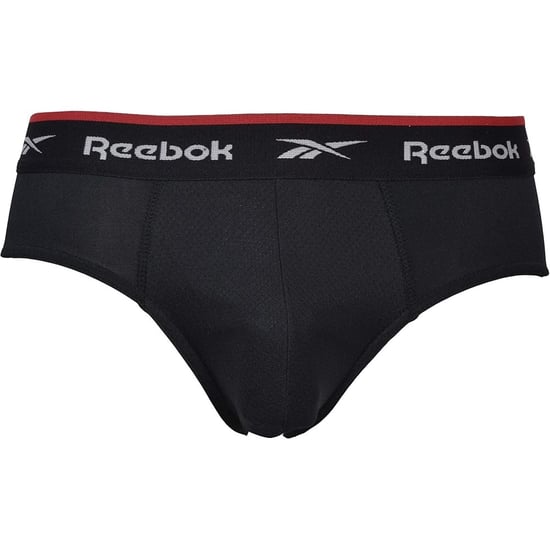 Reebok - "Wiggins" Slips für Herren, Sport (3er-Pack) (Schwarz/Grau meliert/Weiß) - Image 4