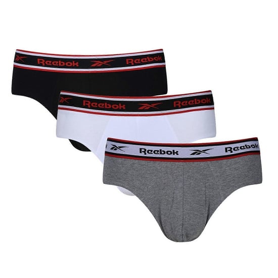 Reebok - "Chase" Slips für Herren (3er-Pack) (Schwarz/Weiß/Grau meliert) - Image 1
