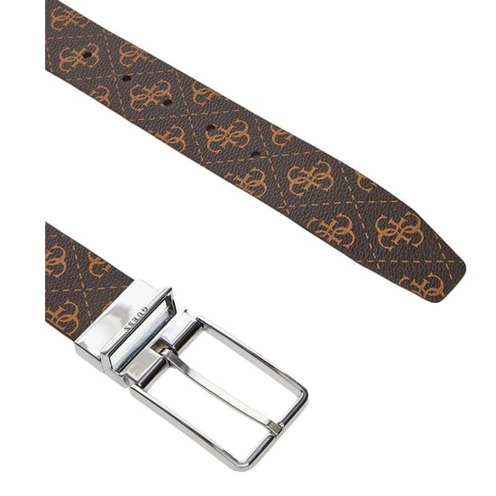 Guess - "Bmaglo" Gürtel für Herren, Rinderleder, wendbar (Beige/Braun) - Image 2