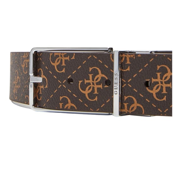 Guess - "Bmaglo" Gürtel für Herren, Rinderleder, wendbar (Beige/Braun) - Image 3