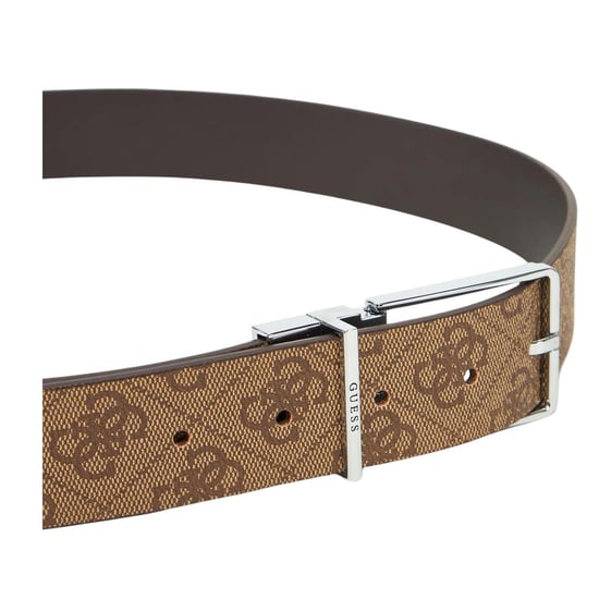 Guess - "Bmaglo" Gürtel für Herren, Rinderleder, wendbar (Braun) - Image 3