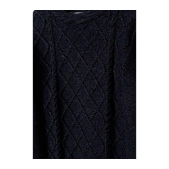 Minoti - Sweatshirt für Jungen, Rundhalsausschnitt, Mit Zopfmuster (Blau) - Image 3