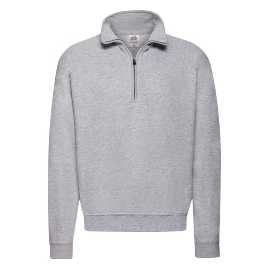 Fruit of the Loom - "Classic" Sweatshirt Reißverschluss für Herren (Grau meliert) - Image 1