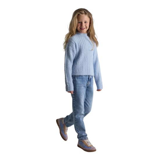 Minoti - Sweatshirt für Mädchen, Hoch geschnitten, Jerseyware (Blau) - Image 4