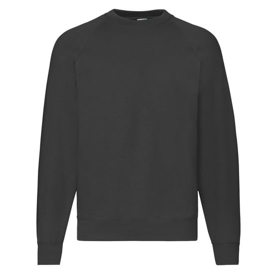 Fruit of the Loom - "Classic" Sweatshirt für Herren Raglanärmel (Schwarz) - Image 1