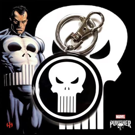 The Punisher - Schlüsselanhänger, Metall, Logo (Schwarz) - Image 2