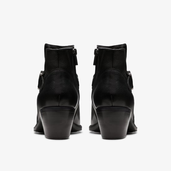 Neva Buckle Black Leather Stiefel - Image 6