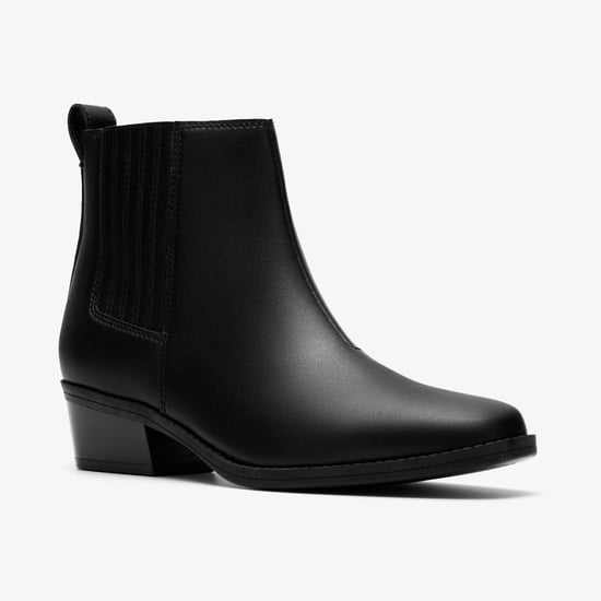 Danyelle Skip Black Leather Stiefel - Image 4