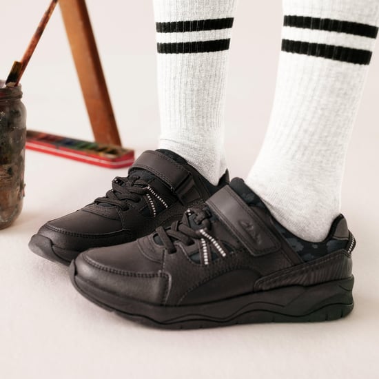 Clowder Stripe Kid Black Leather Schuhe - Image 3