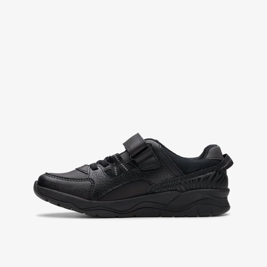 Clowder Stripe Kid Black Leather Schuhe - Image 6