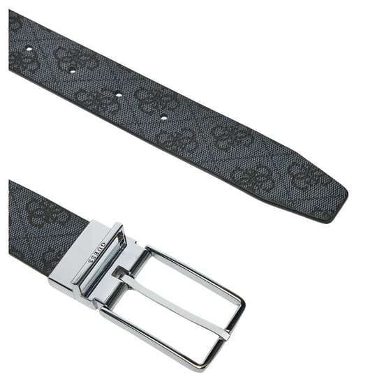 Guess - "Bmaglo" Gürtel für Herren, Rinderleder, wendbar (Grau) - Image 2