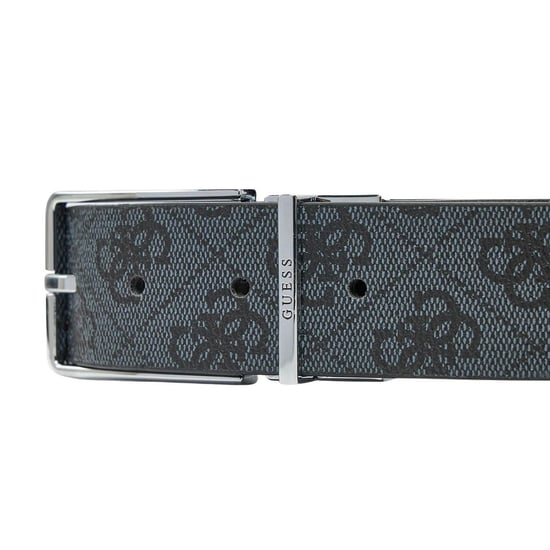 Guess - "Bmaglo" Gürtel für Herren, Rinderleder, wendbar (Grau) - Image 3