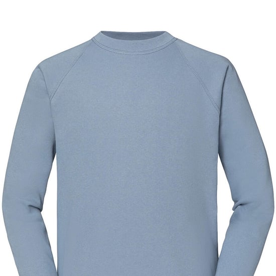 Fruit of the Loom - "Classic" Sweatshirt für Herren Raglanärmel (Graublau) - Image 2