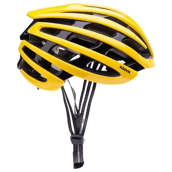 Radvik - Herren/Damen Unisex Helm "Peleton" - EPS-Schaum, PC Plastik, Polyester (Limone/Schwarz) - Image 3