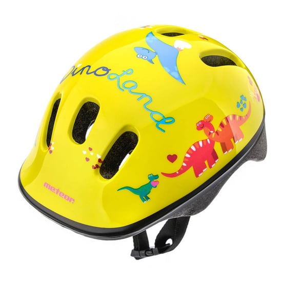 Meteor - Kinder Dinosaurier - Fahrradhelm (Gelb) - Image 1