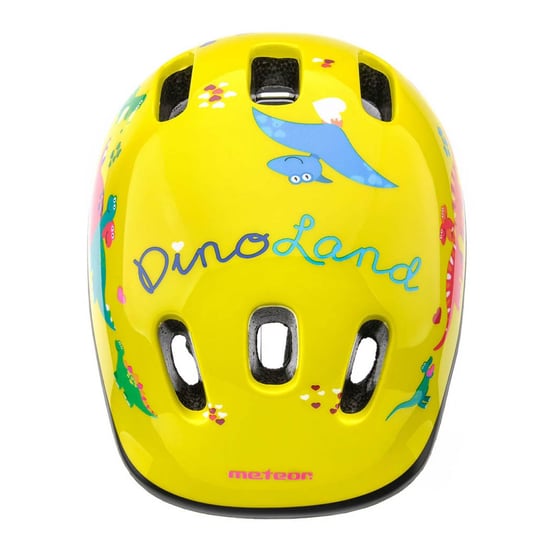 Meteor - Kinder Dinosaurier - Fahrradhelm (Gelb) - Image 4