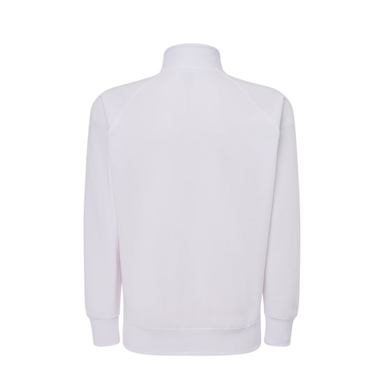JHK - Sweatshirt Durchgehender Reißverschluss für Herren/Damen Unisex (Weiß) - Image 2