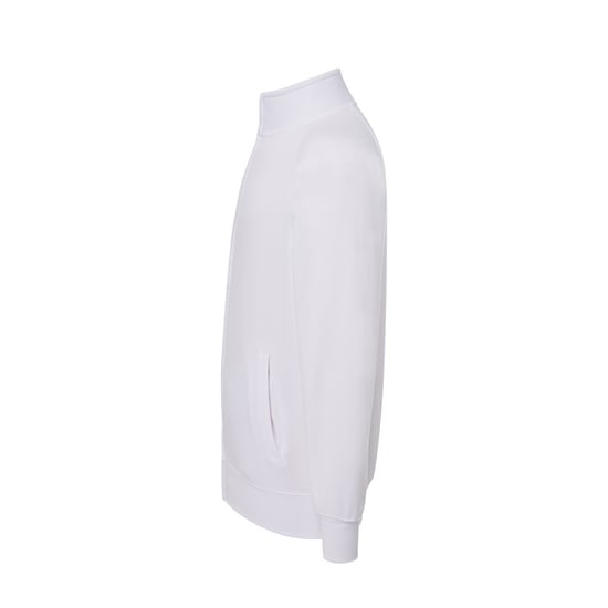 JHK - Sweatshirt Durchgehender Reißverschluss für Herren/Damen Unisex (Weiß) - Image 3