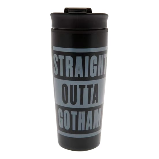 Batman - "Straight Outta Gotham" Reisebecher, 450ml (Schwarz) - Image 2