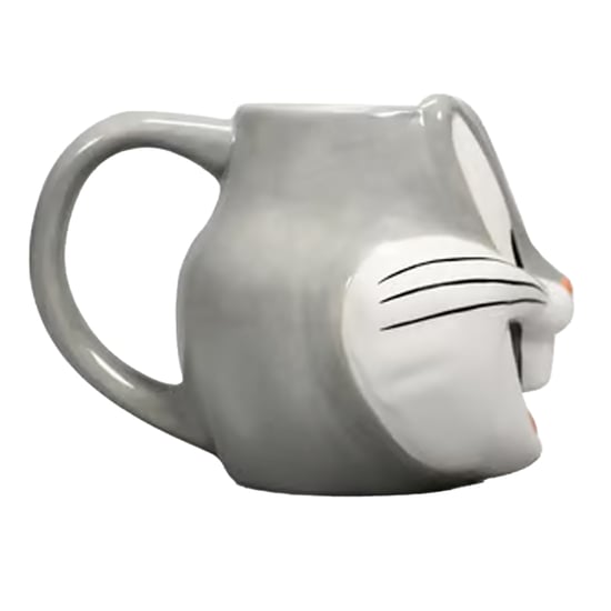 Looney Tunes - Kaffeebecher, Geformt, Bugs Bunny, 350ml (Grau/Weiß) - Image 3