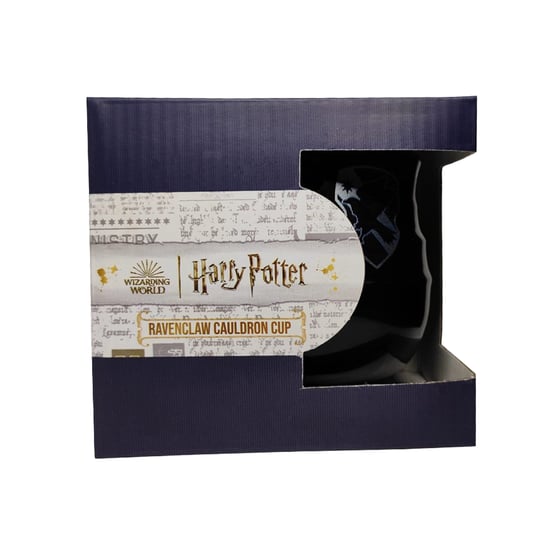 Harry Potter - "Wizarding World Cauldron" Kaffeebecher, Ravenclaw, 350ml (Schwarz/Blau) - Image 2