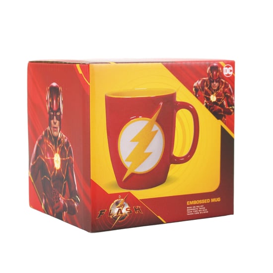 DC Comics - Kaffeebecher, Schein, 300ml (Rot/Gelb) - Image 3