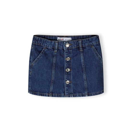 Minoti - Rock für Mädchen, Vorn geknöpft, Denim (Marine) - Image 2