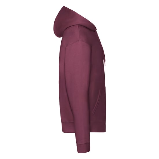 Fruit of the Loom - "Premium" Hoodie mit durchgehendem Reißverschluss für Herren (Burgunderrot) - Image 3