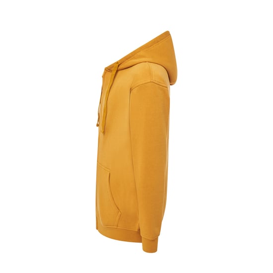 JHK - Hoodie mit durchgehendem Reißverschluss für Herren/Damen Unisex (Senf) - Image 3