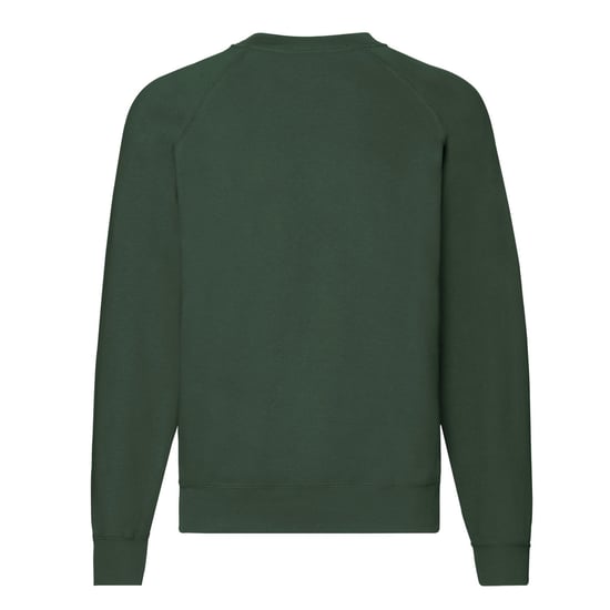 Fruit of the Loom - "Classic" Sweatshirt für Herren Raglanärmel (Flaschengrün) - Image 2
