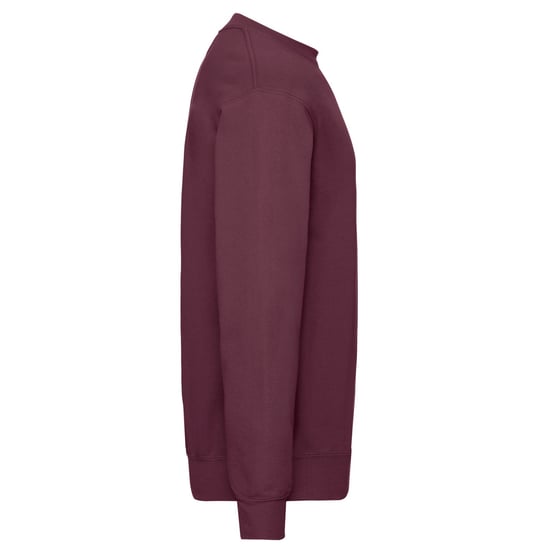 Fruit of the Loom - "Classic" Sweatshirt für Herren angesetzte Ärmel (Burgunderrot) - Image 3
