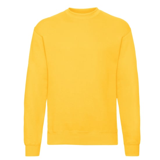 Fruit of the Loom - "Classic" Sweatshirt für Herren angesetzte Ärmel (Sonnenblume) - Image 1