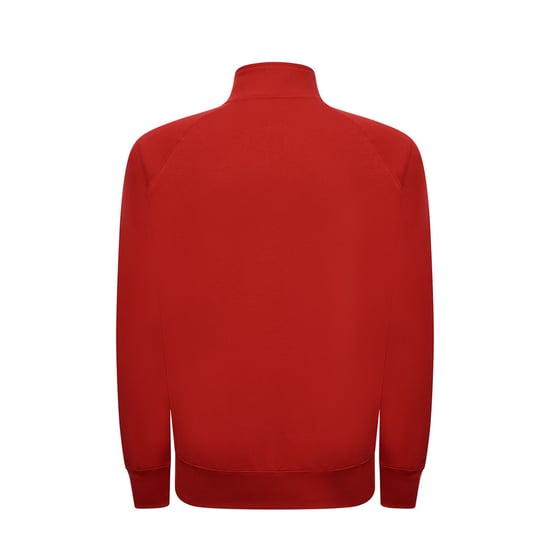 JHK - Sweatshirt Durchgehender Reißverschluss für Herren/Damen Unisex (Rot) - Image 2