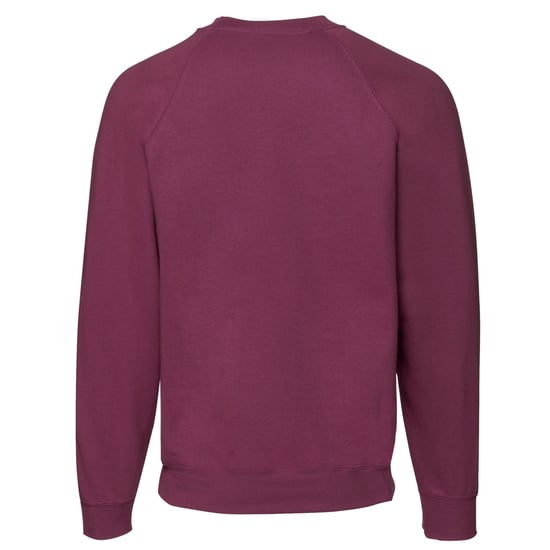 Fruit of the Loom - "Classic" Sweatshirt für Herren Raglanärmel (Burgunderrot) - Image 2
