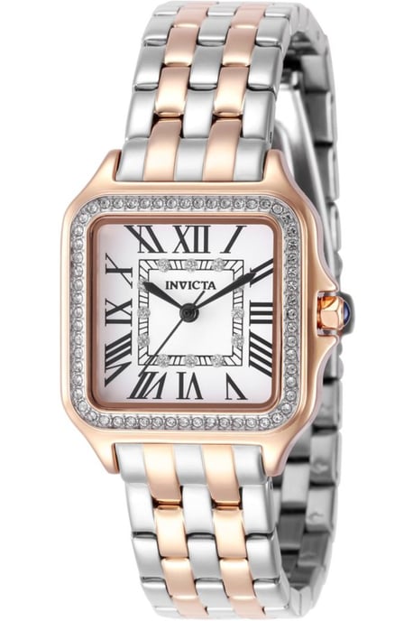 Invicta Angel 50580 Damenuhr - Quarzwerk - Edelstahl mit silbernem Zifferblatt - 28 mm - Image 1