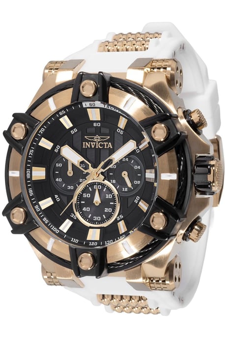 Invicta Bolt 49806 Herren Uhr - Quartz Bewegung - Edelstahl mit schwarzem Zifferblatt - 52 mm - Image 1