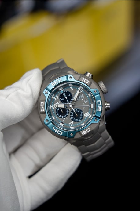 INVICTA Speedway 49881 Herrenuhr - Quarzwerk - Edelstahl mit grauem Zifferblatt - 50 mm - Image 2