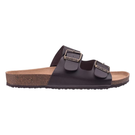Iguana - Herren Badesandale "Frisso", Leder (Braun/Schwarz) - Image 1