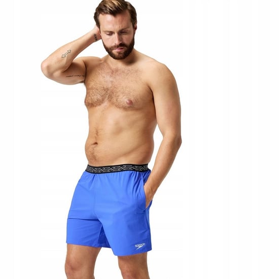 Speedo - "Hyperboom" Badeshorts Kontrastfarbener Bund für Herren (Blau) - Image 6