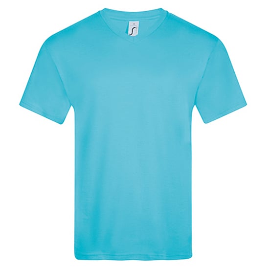 SOLS Herren Victory T-Shirt mit V-Ausschnitt (Atollblau) - Image 1