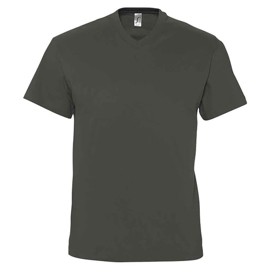 SOLS Herren Victory T-Shirt mit V-Ausschnitt (Dunkelgrau unifarben) - Image 1