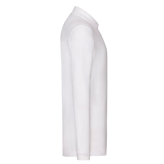 Fruit of the Loom - "Premium" Poloshirt für Herren Langärmlig (Weiß) - Image 3