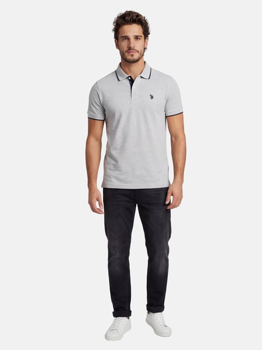 U.S. Polo Assn. Herren Poloshirt aus Baumwolle mit Kontrastdetails - Image 4