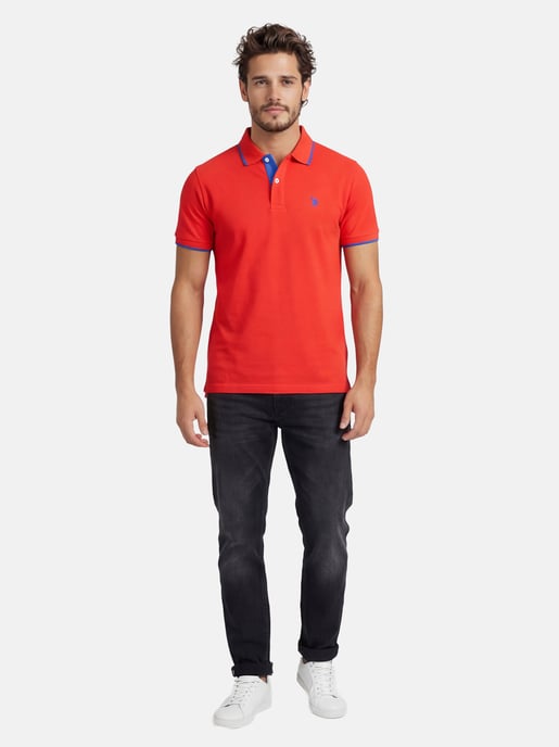 U.S. Polo Assn. Herren Poloshirt aus Baumwolle mit Kontrastdetails - Image 4