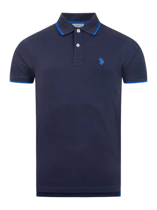 U.S. Polo Assn. Herren Poloshirt aus Baumwolle mit Kontrastdetails - Image 1