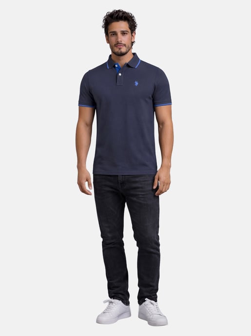 U.S. Polo Assn. Herren Poloshirt aus Baumwolle mit Kontrastdetails - Image 4
