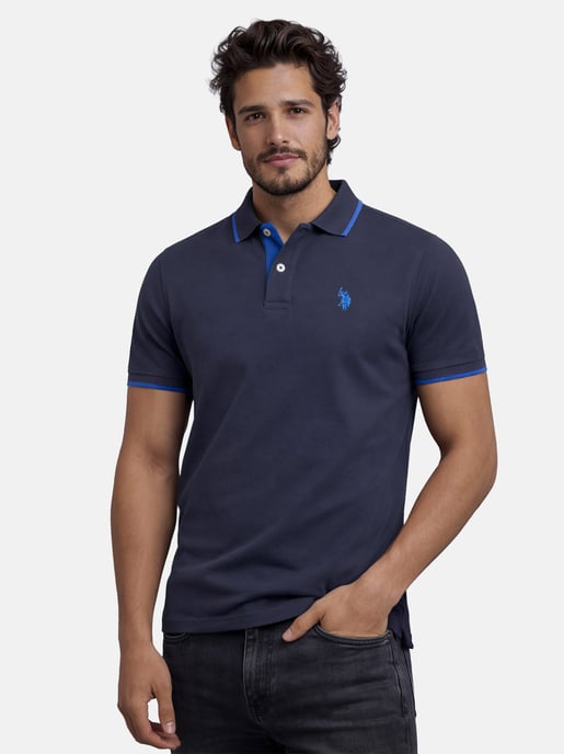 U.S. Polo Assn. Herren Poloshirt aus Baumwolle mit Kontrastdetails - Image 5