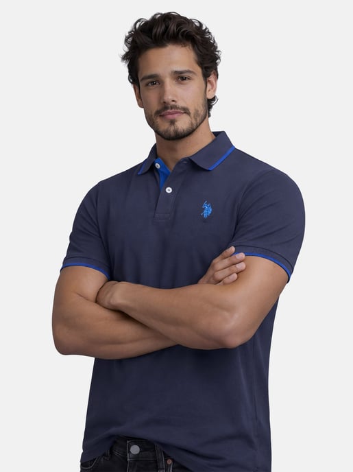 U.S. Polo Assn. Herren Poloshirt aus Baumwolle mit Kontrastdetails - Image 6