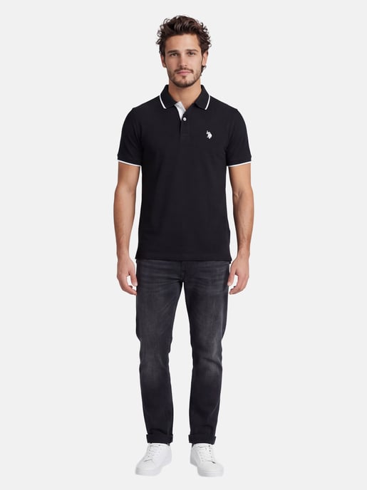 U.S. Polo Assn. Herren Poloshirt aus Baumwolle mit Kontrastdetails - Image 4